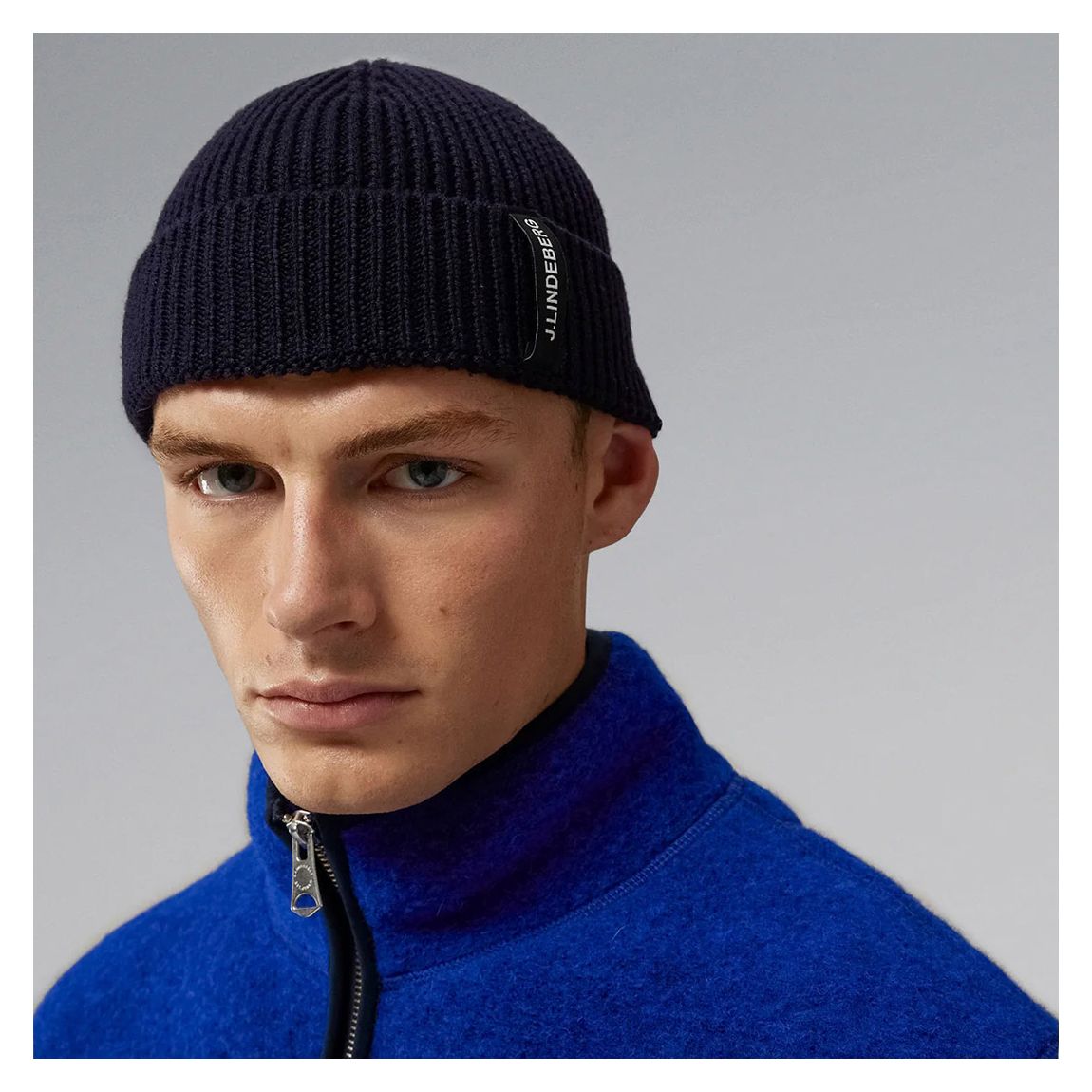 Navy Juan Merino Beanie main product photo