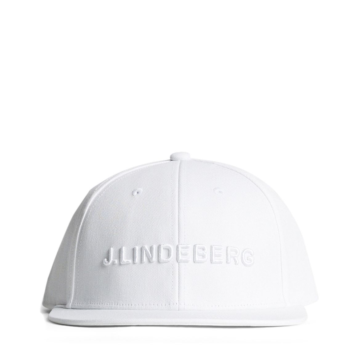 White Flat Peak Cap main product photo