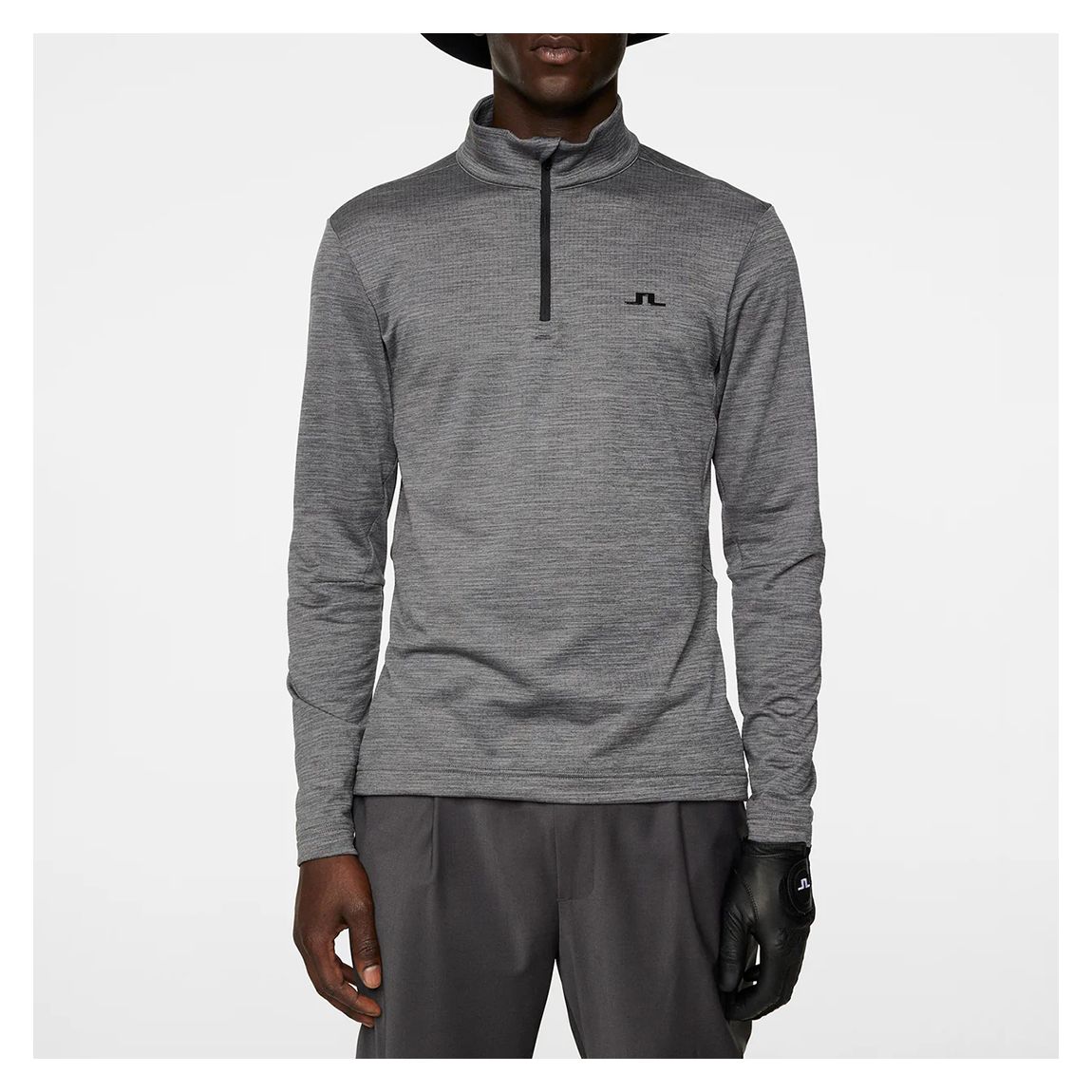 Grey Marl Destry Zip Mid Layer main product photo