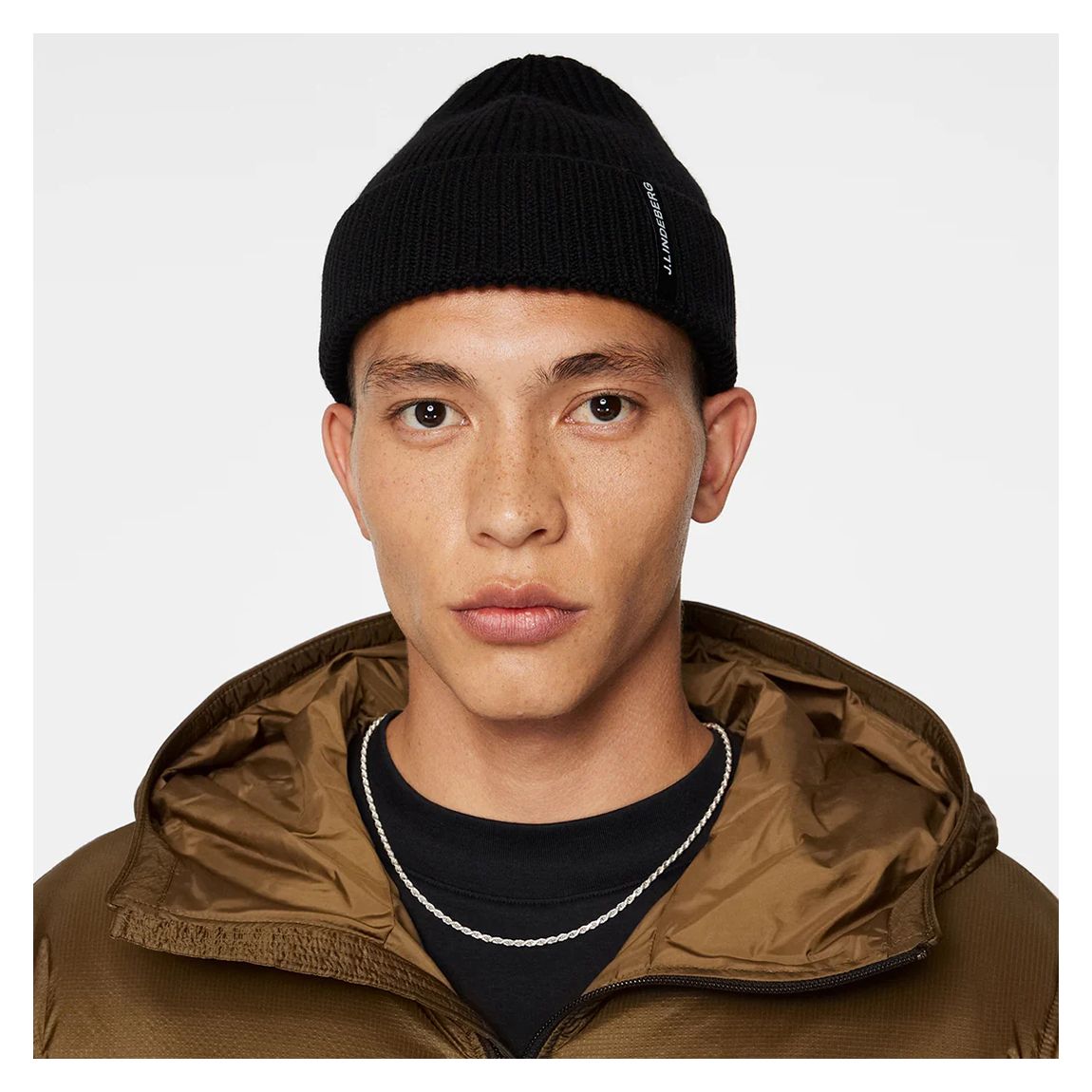 Black Juan Merino Beanie main product photo