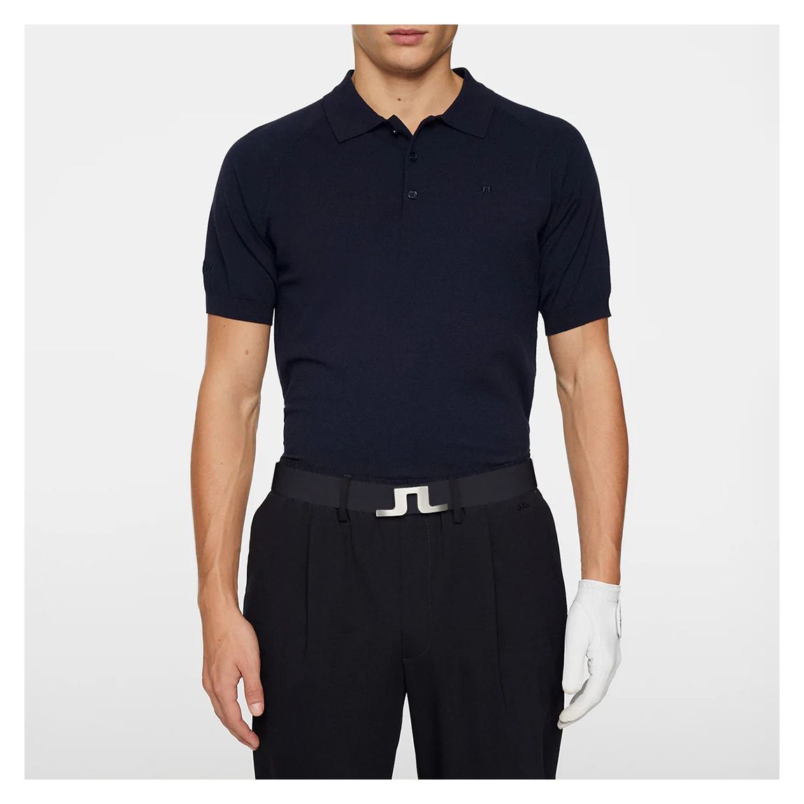 Navy Martin Knit Polo main product photo