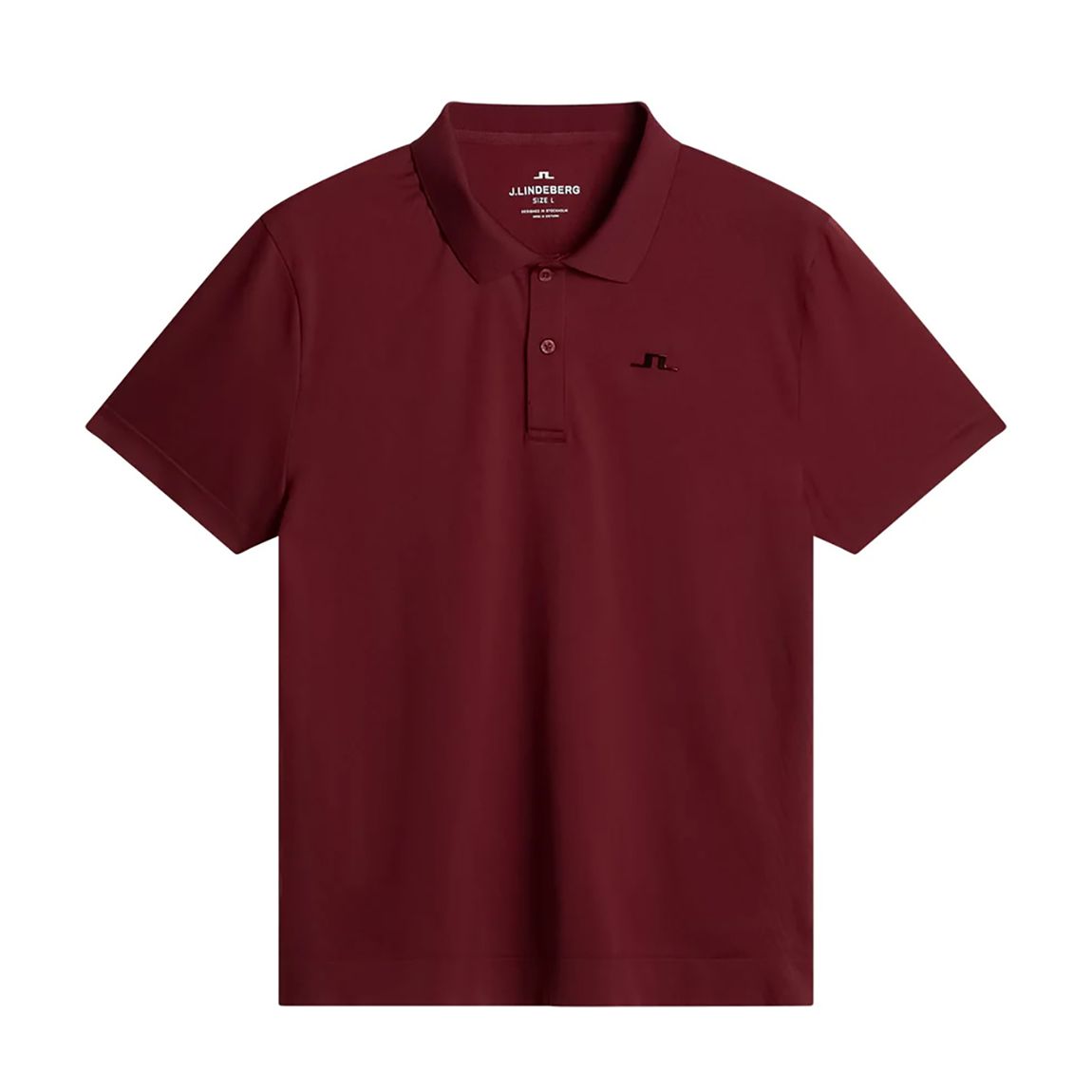 Burgundy Lucius Seamless Polo main product photo