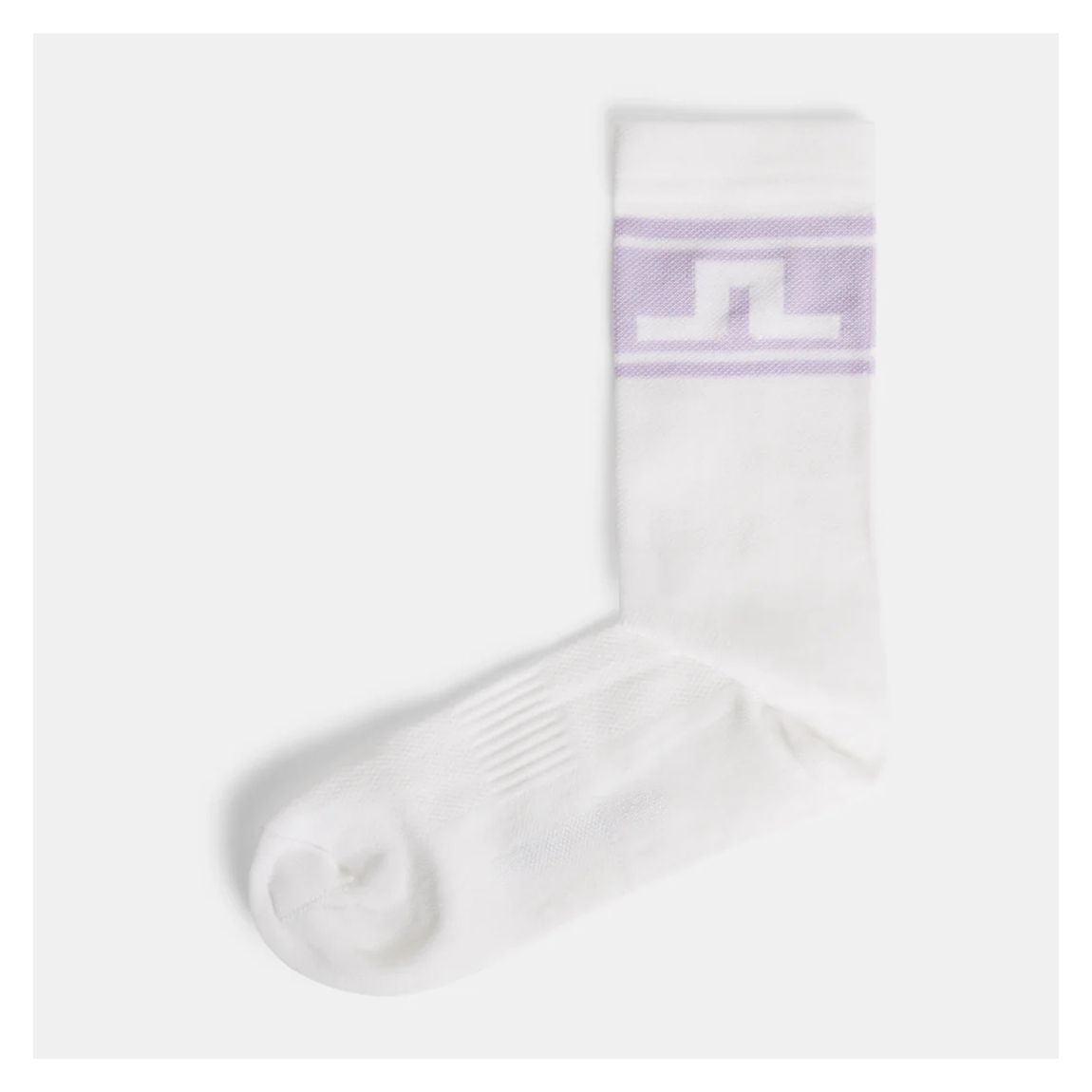 White/Lilac Lei Sock main product photo