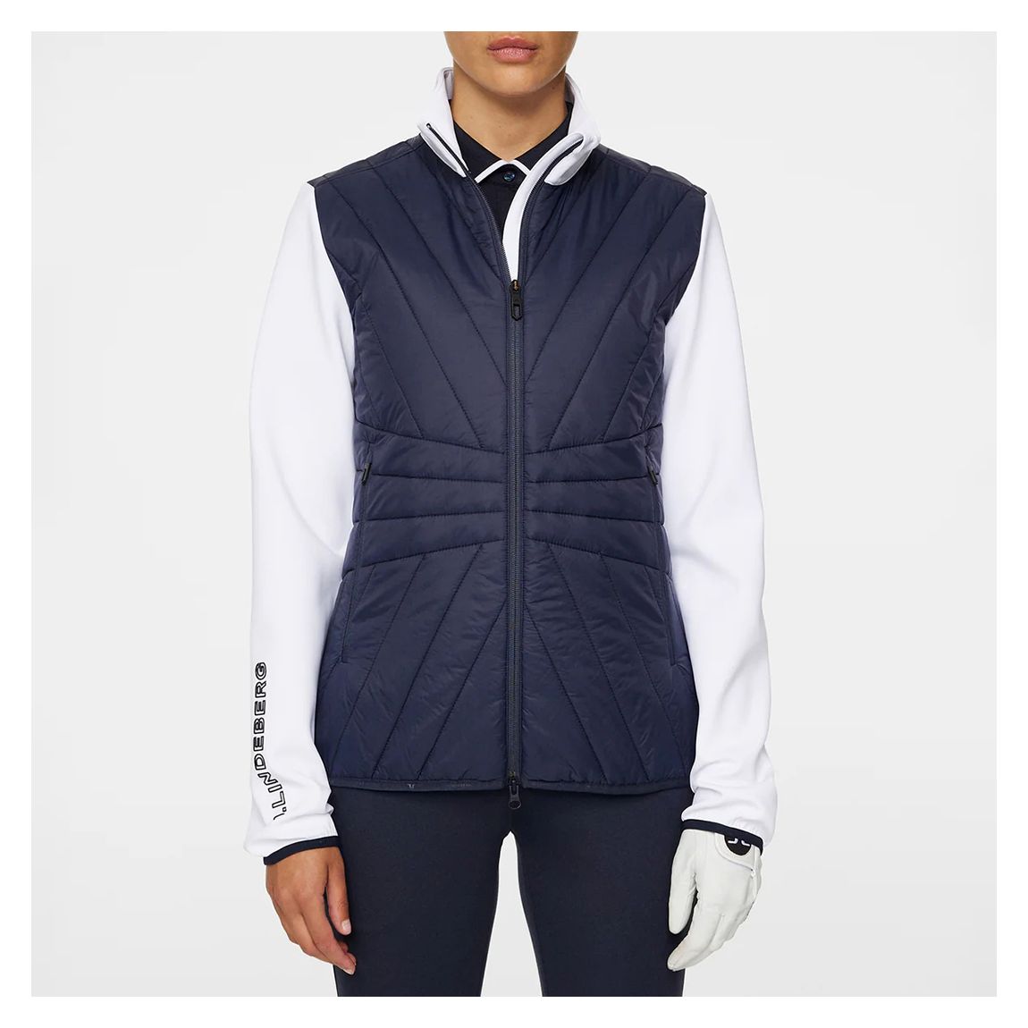 Navy Holma Quilt Hybrid Jacket main product photo