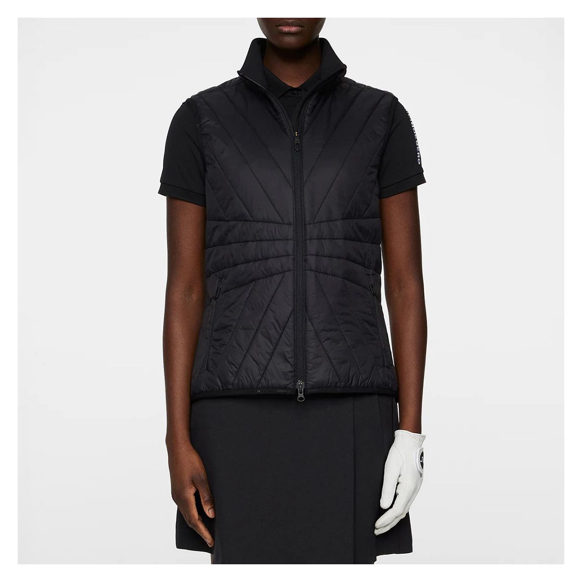 Black Holma Quilt Hybrid Vest main product photo