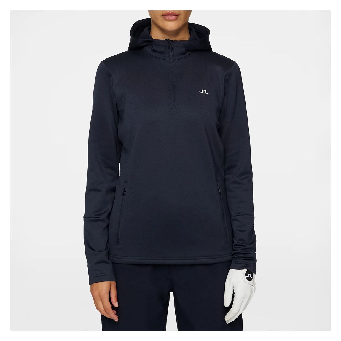 Navy Aerial Quarter Zip Hood main product photo