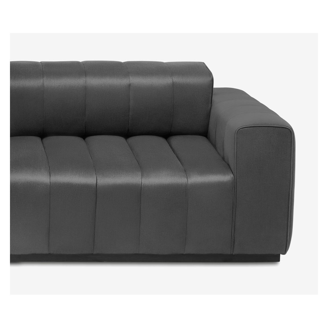 Armstrong 2 Seat Right Hand Module in Lustre Charcoal Linen & Ebony Light Finish main product photo