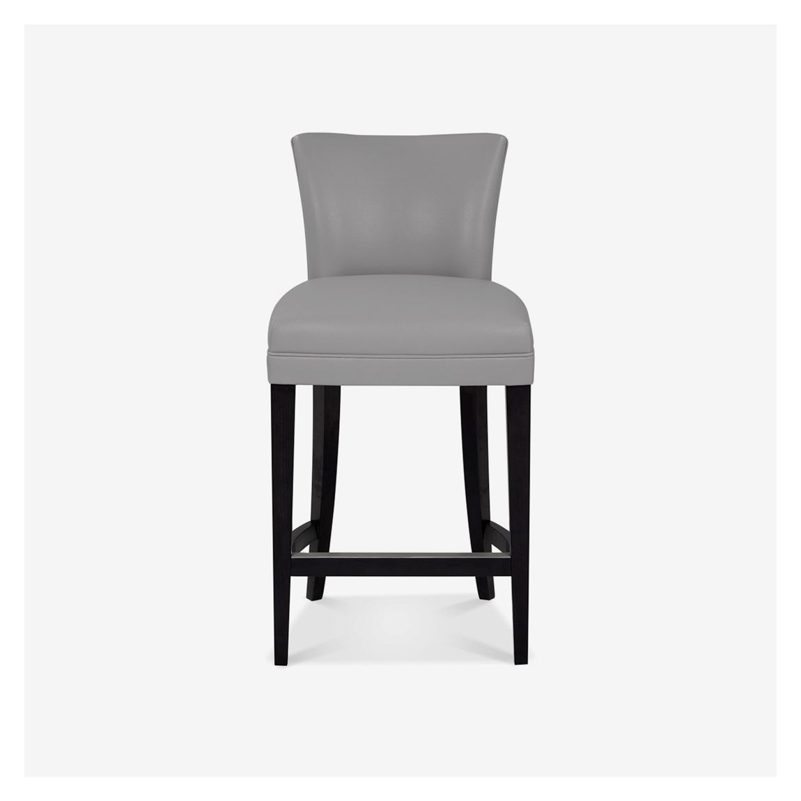 Paris Bar Stool in Grey Fabric & Ebony Light main product photo