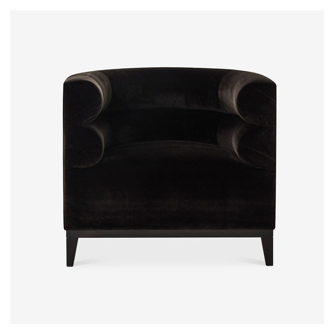 Giovani Tub Chair in Hansa Glasier & Ebony Light Wood Finish main product photo