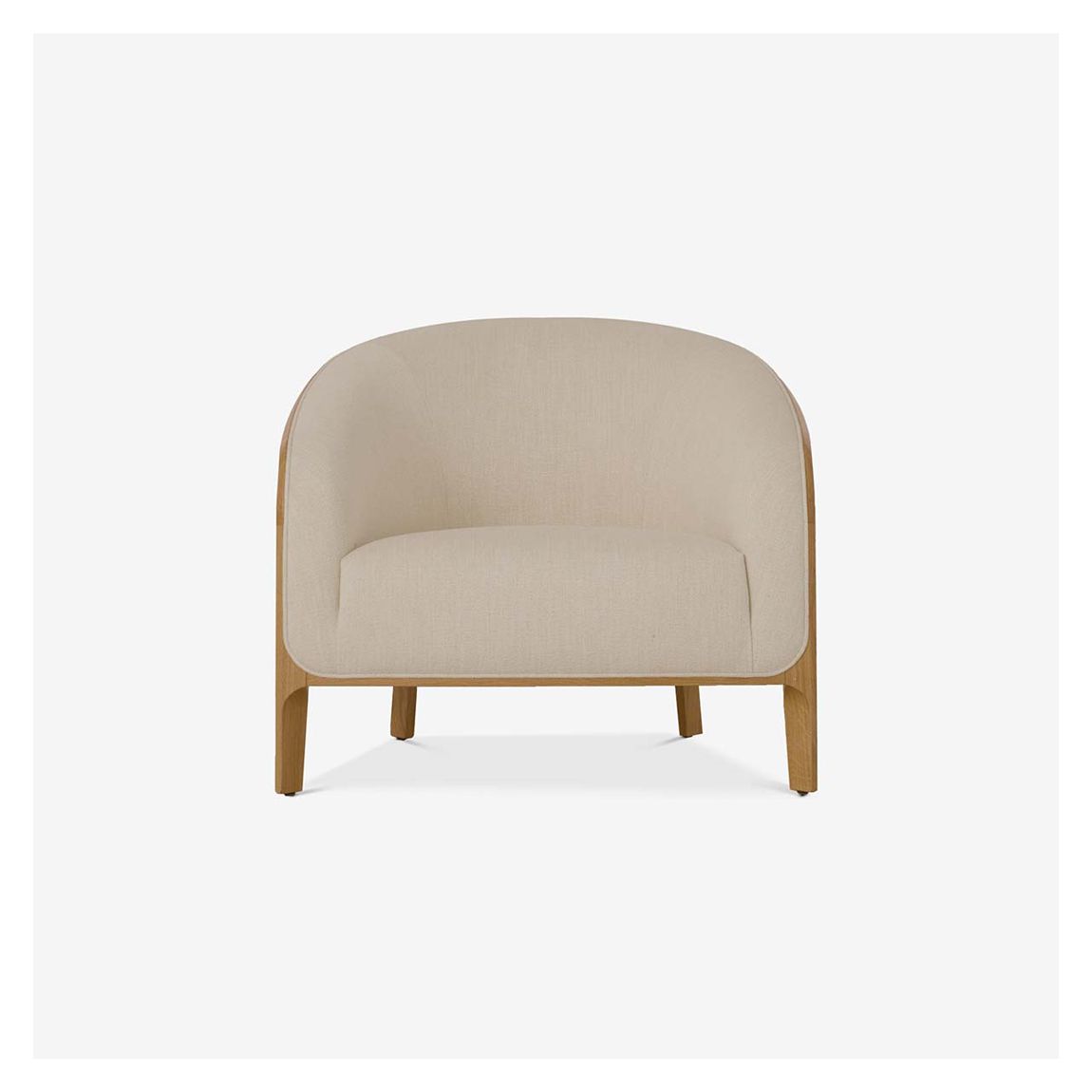 Jolie Tub Chair in Astro Cream & Natural Oak Wood main product photo
