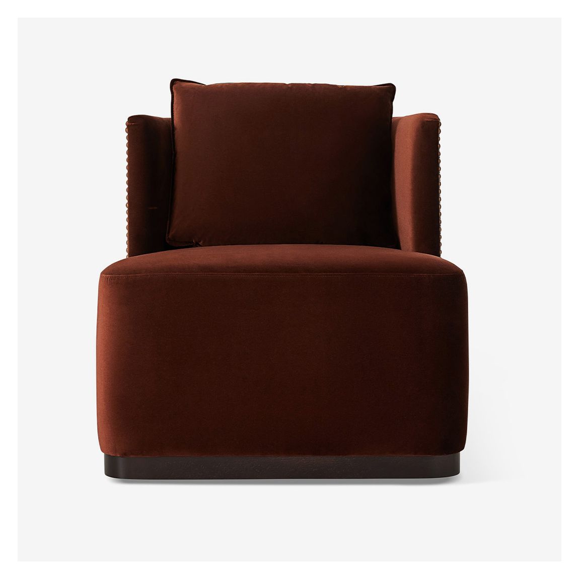 Clarke Swivel Accent Chair in Avalon Vienna Pecan Velvet & Wenge Finish main product photo