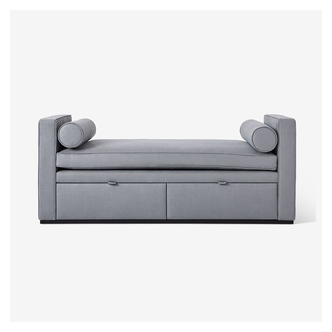 Escher Size 6 Day Bed with Drawers in Sanfor Airo Metal & Ebony Light Finish main product photo