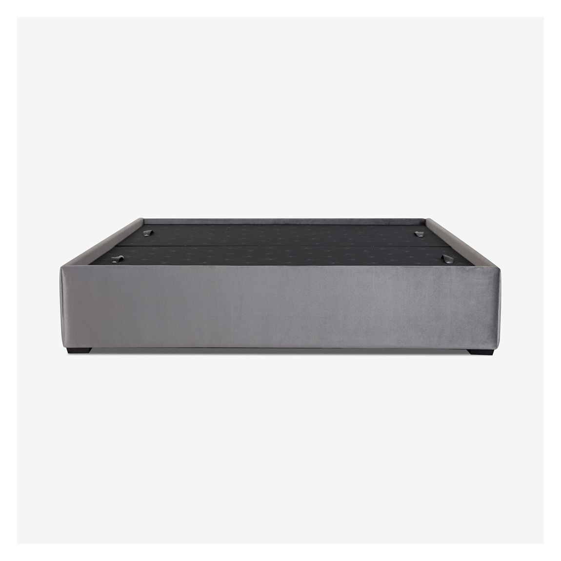 London Super Kingsize Bed Base in Merlin Grey & Ebony Light Finish main product photo