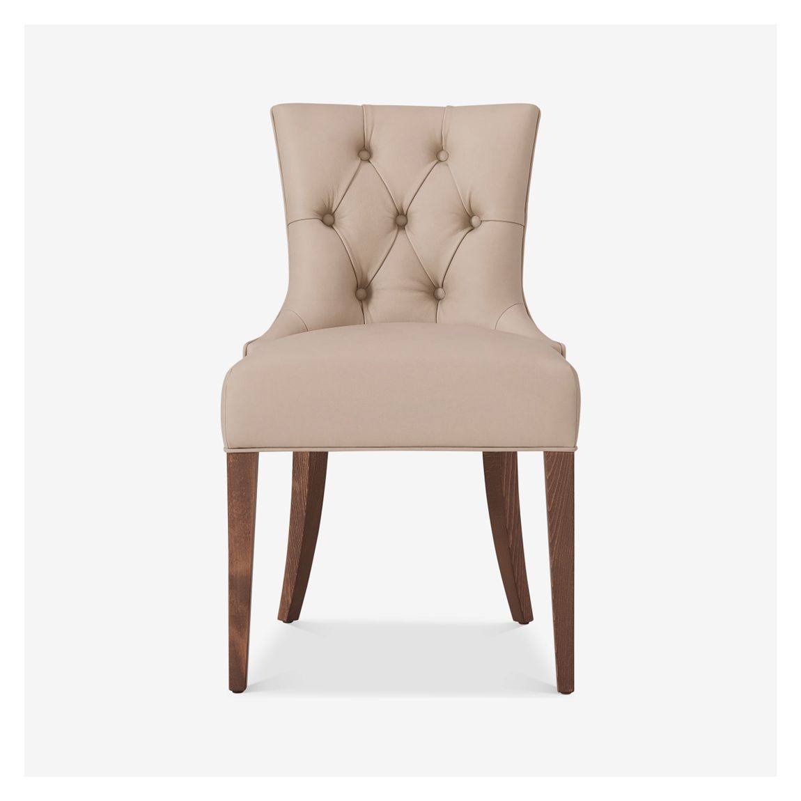 Porter Dining Chair in Cream Leather & Mountain Abstractions Gold main product photo