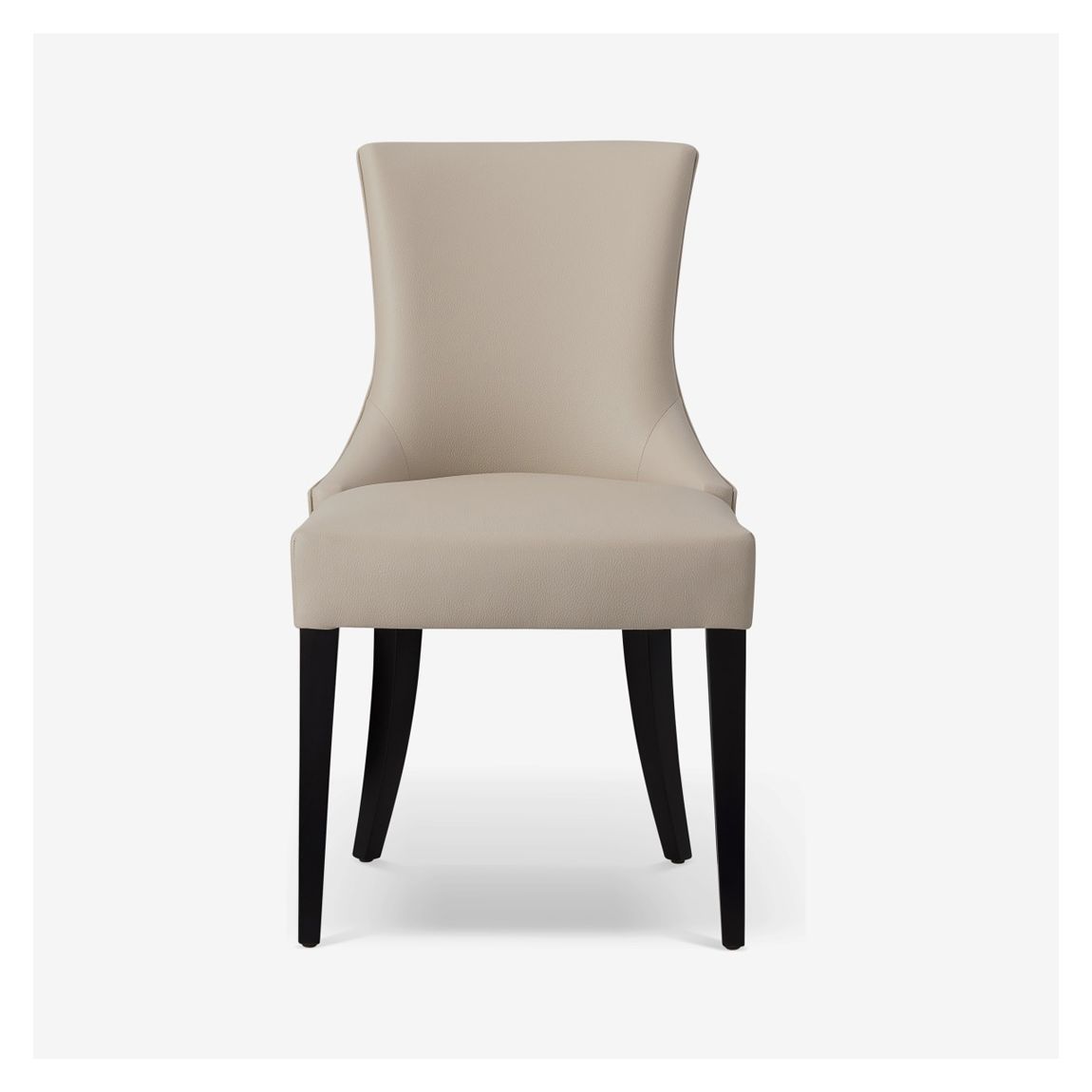 Charles Dining Chair in Stellar Sand Faux Leather & Tepal Ice main product photo