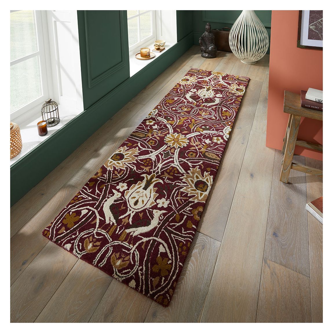 Bullerswood Rug 127300 67x230cm Runner Rug, Red/Multi main product photo