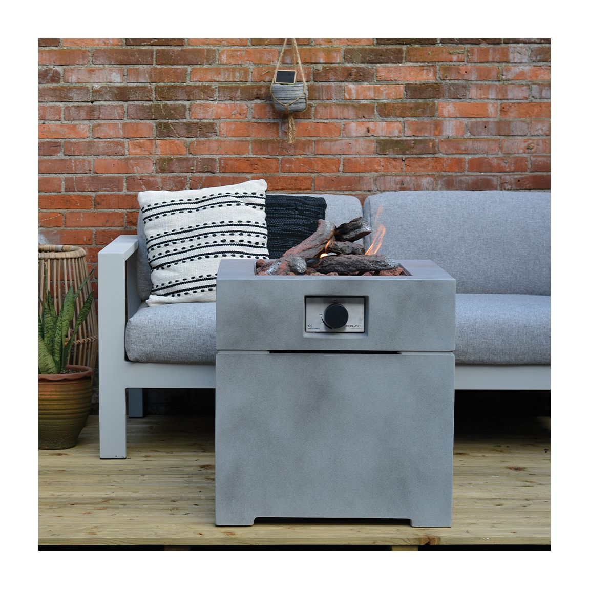 Cosibrixx 60cm Concrete Effect Fire Pit main product photo