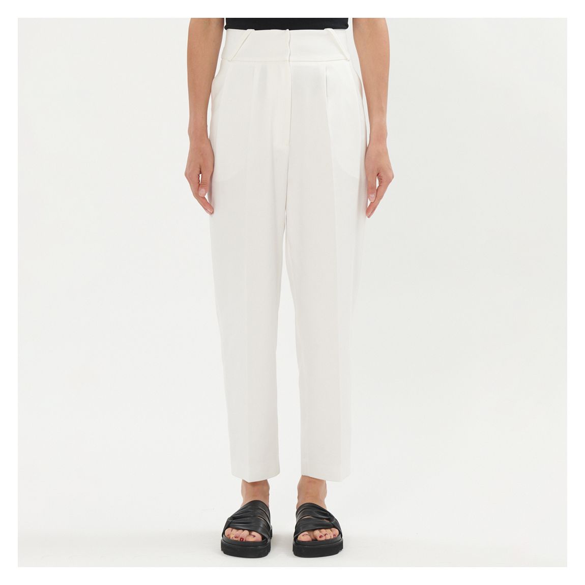 White Trina Tapered Trouser main product photo