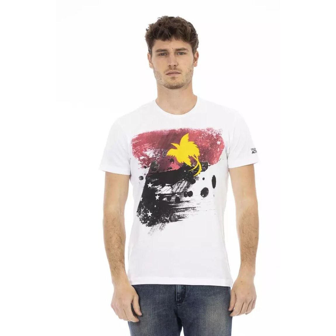 Graphic Tee Shirt Paint Splatter - White T-Shirts main product photo
