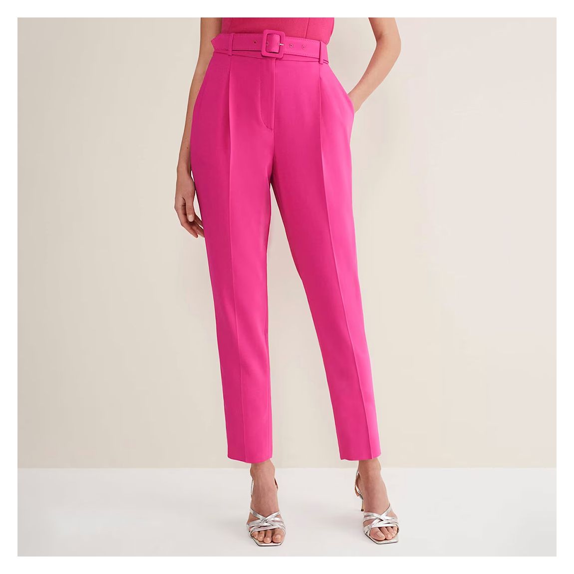 Fuschia Adria Belted Trousers main product photo