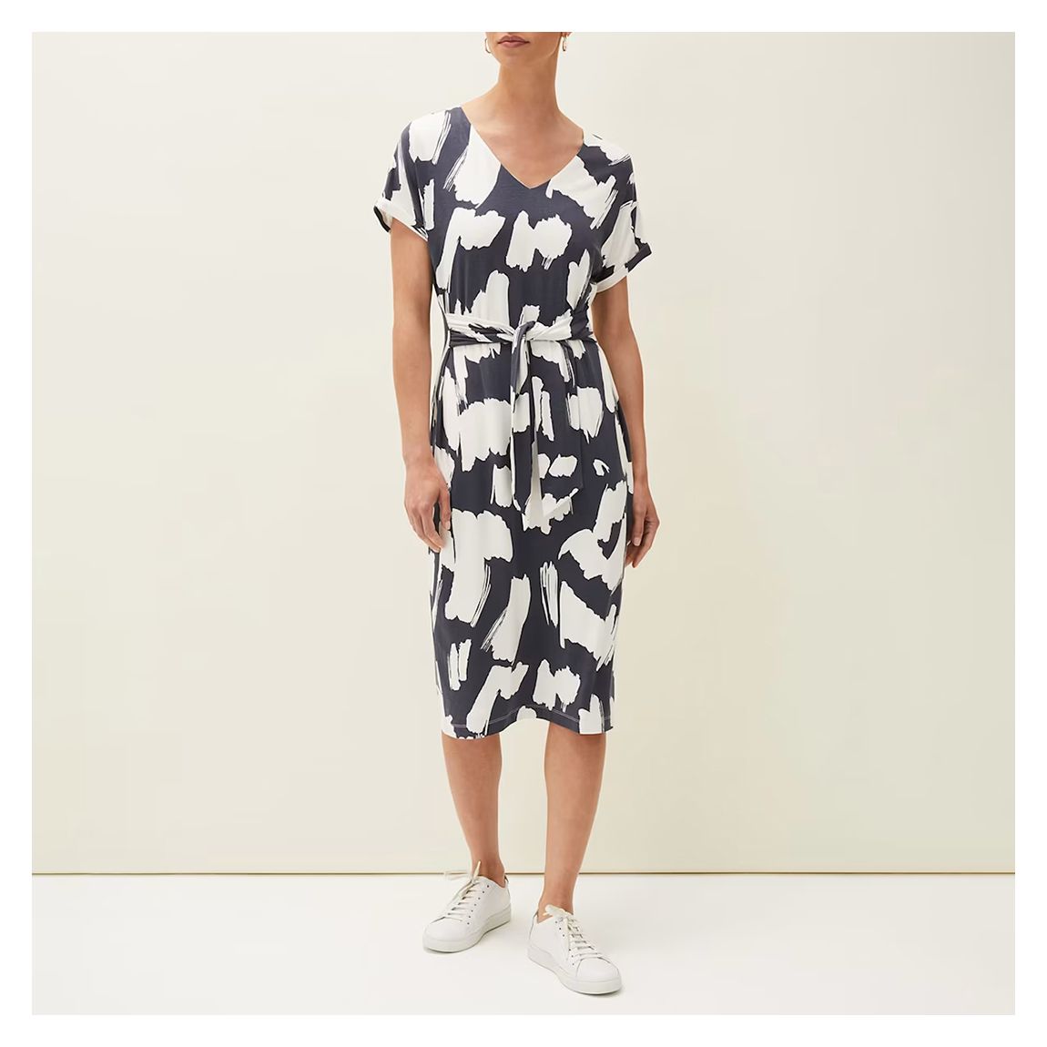Multi Dotterel Abstract Print Dress main product photo