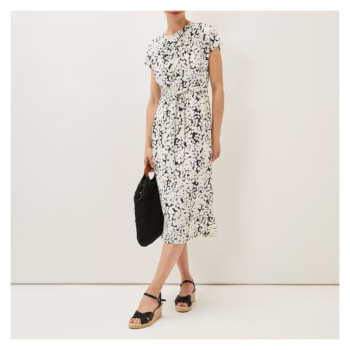 White Jaelynn Print Dress main product photo