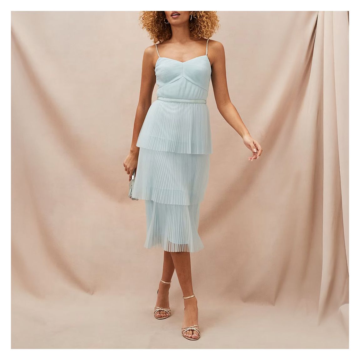 Light Blue Kaia Tulle Dress main product photo