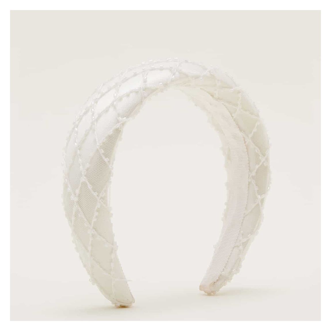 Ivory Beaded Headband main product photo