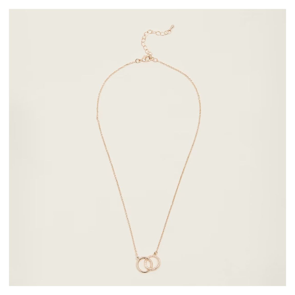 Rose Gold Short Ring Necklace main product photo