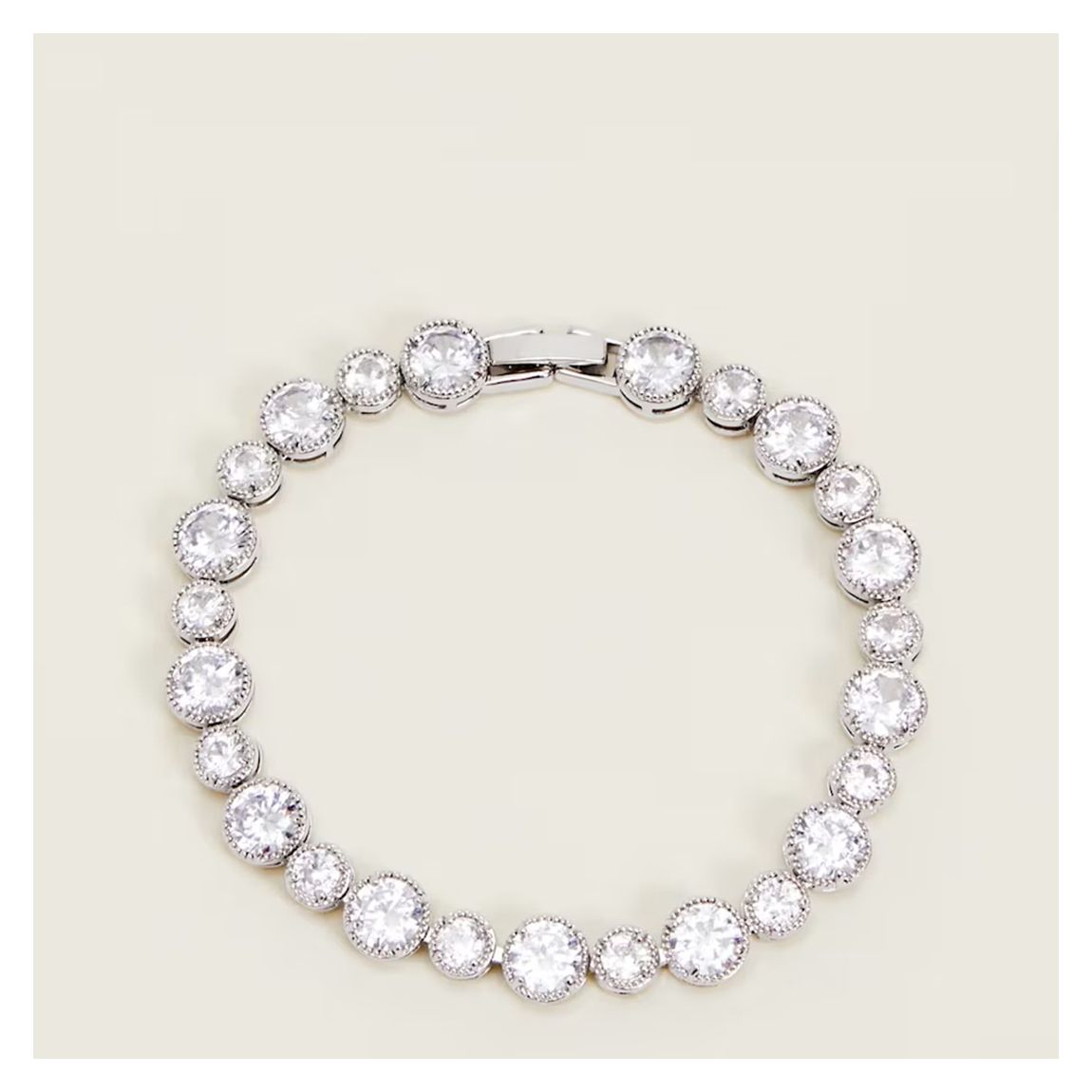Silver Stone Clasp Bracelet main product photo