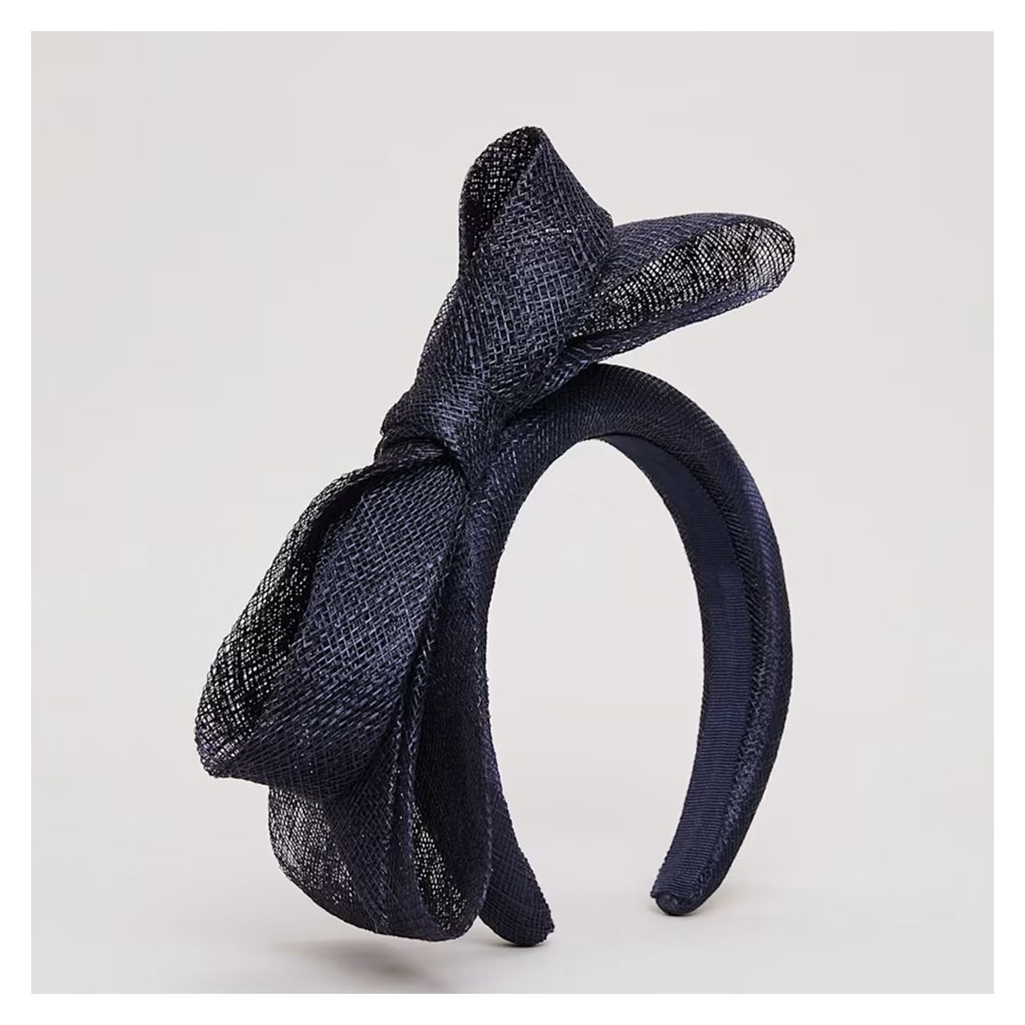 Navy Bow Padded Headband main product photo