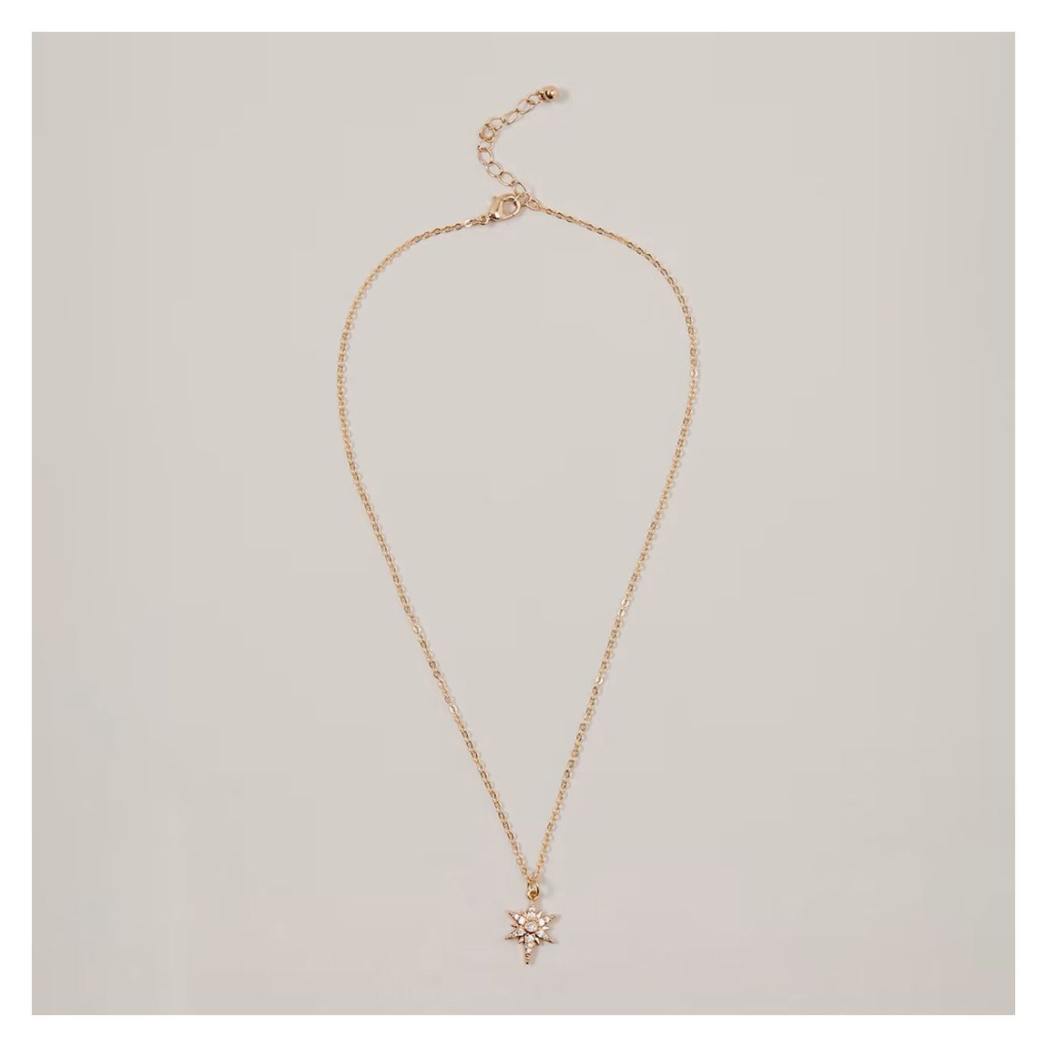 Gold Star Pendant Neckace main product photo