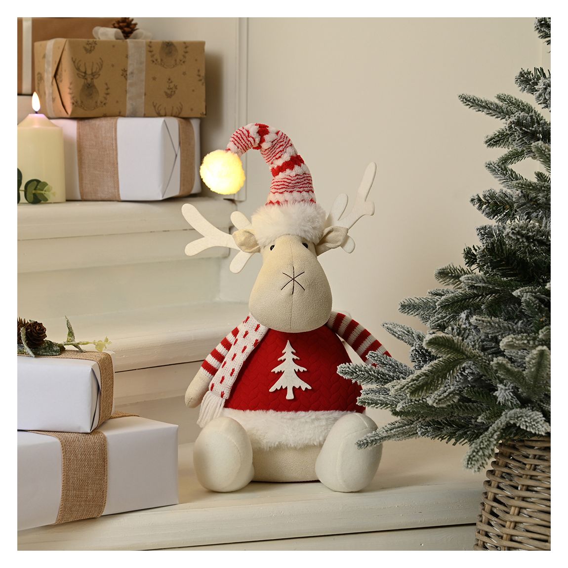 Sitting Reindeer, 40cm main product photo