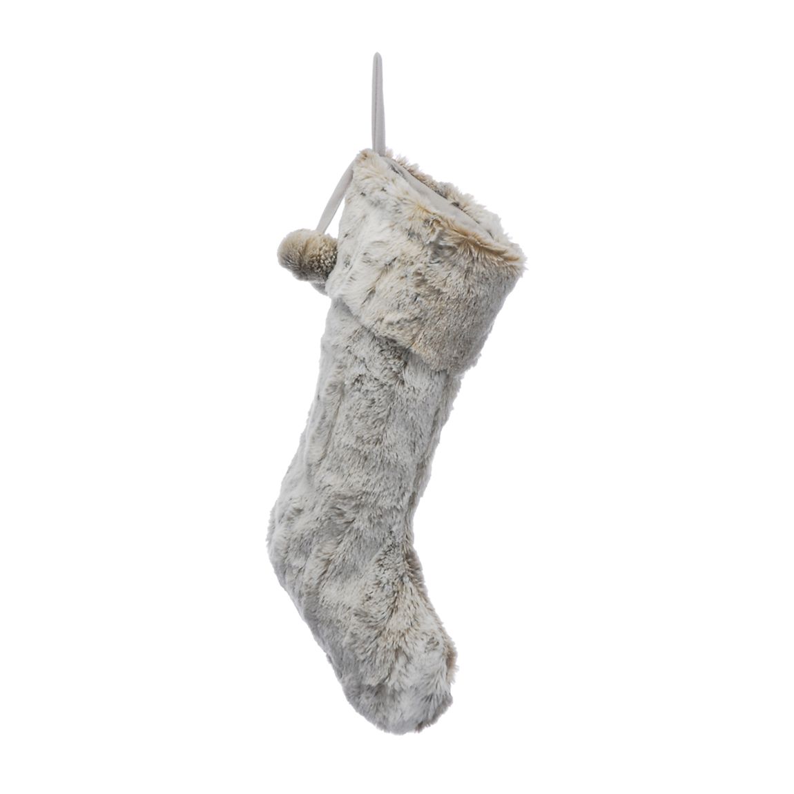 Light Brown Faux Fur Stocking, 46cm main product photo