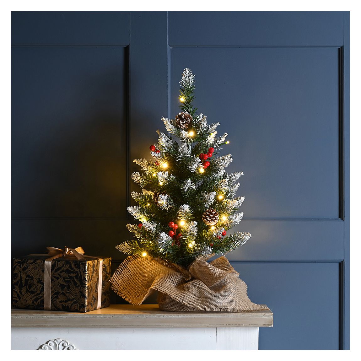 Prelit Berry And Cone Table Tree, 60cm main product photo