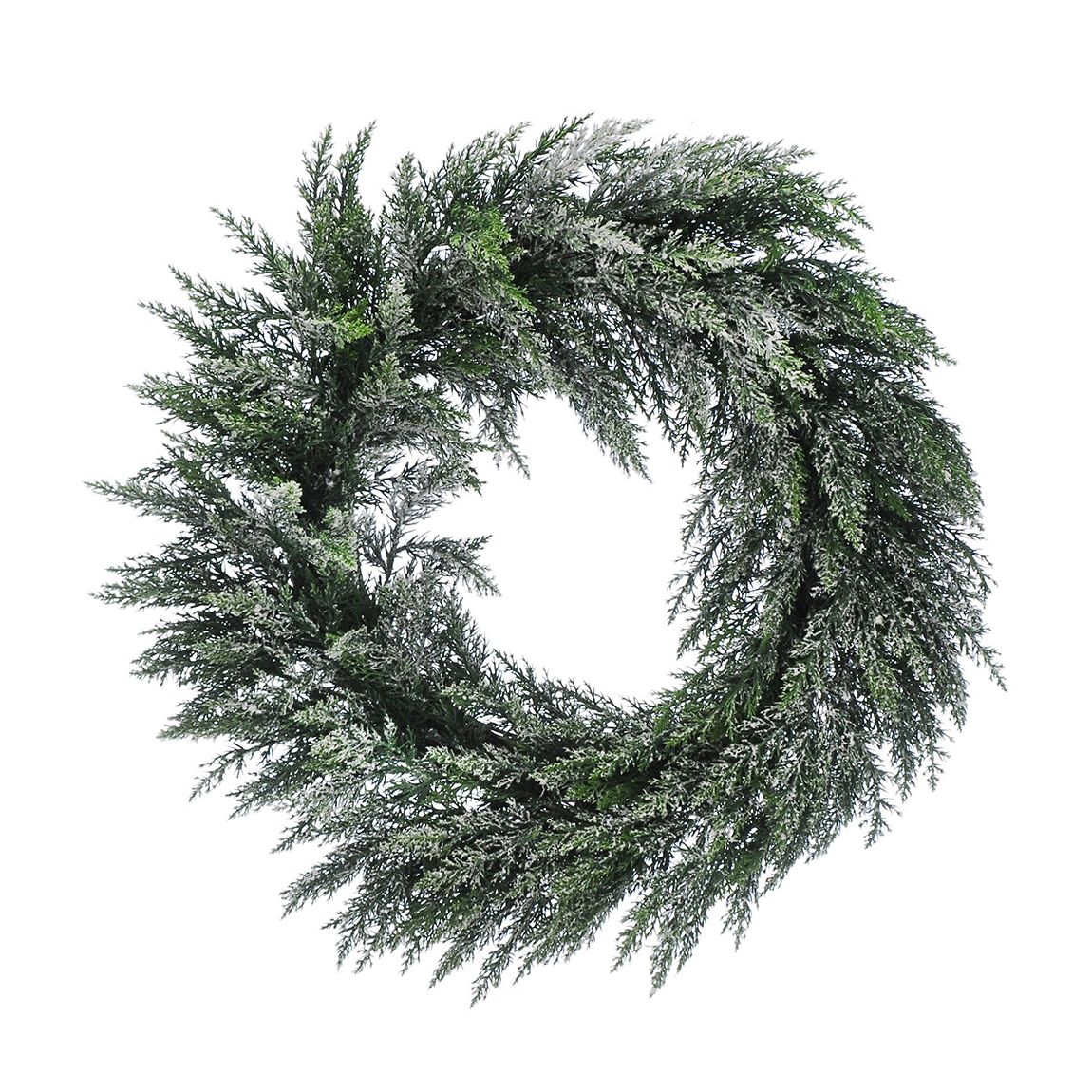Snowy Green Fern Wreath, 61cm main product photo