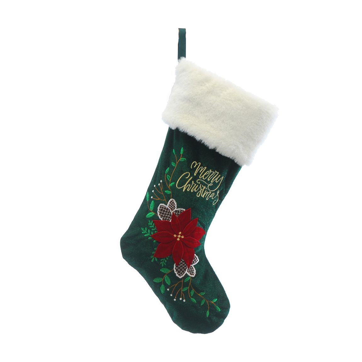 Merry Christmas Stocking, Green main product photo