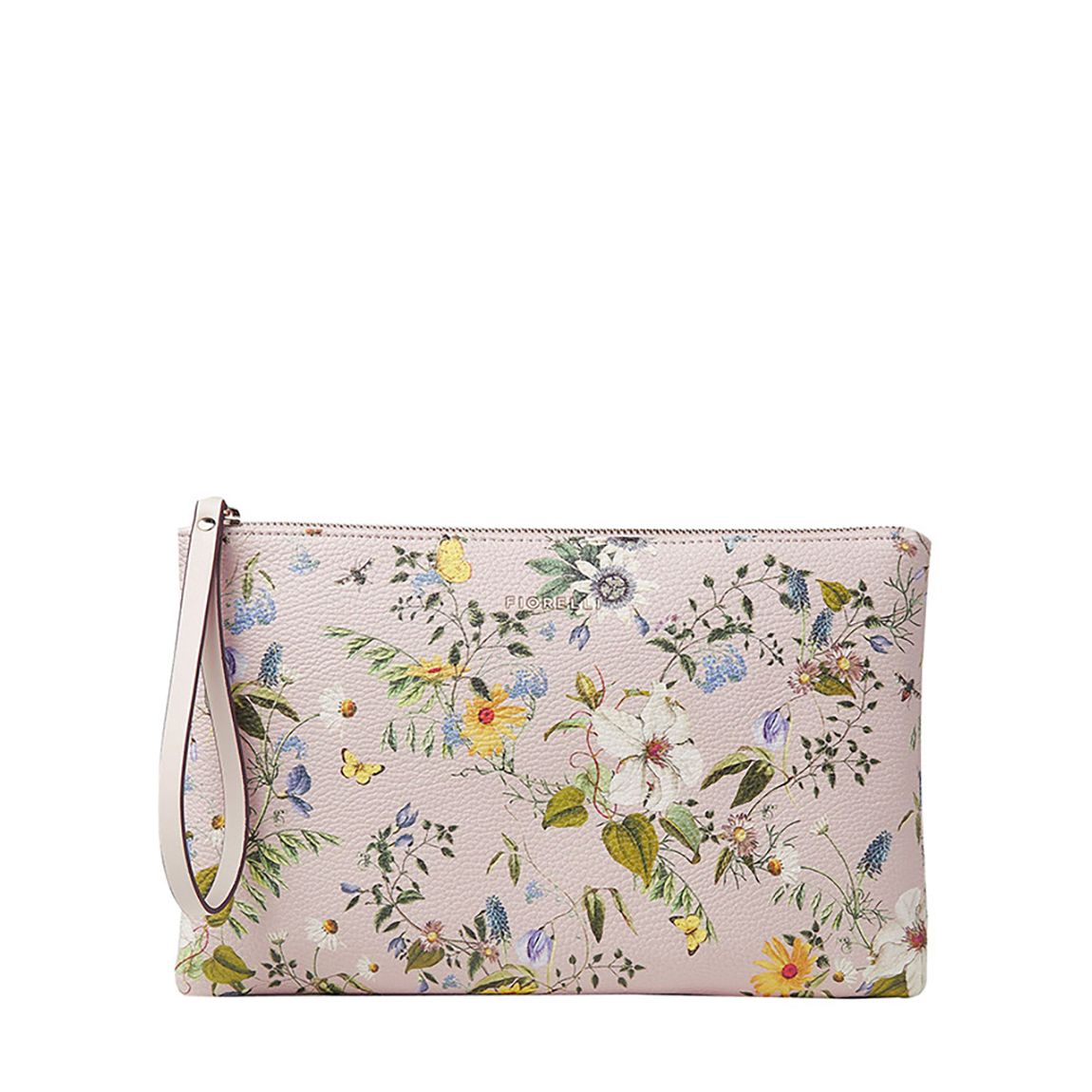 White Floral Lana Wristlet main product photo