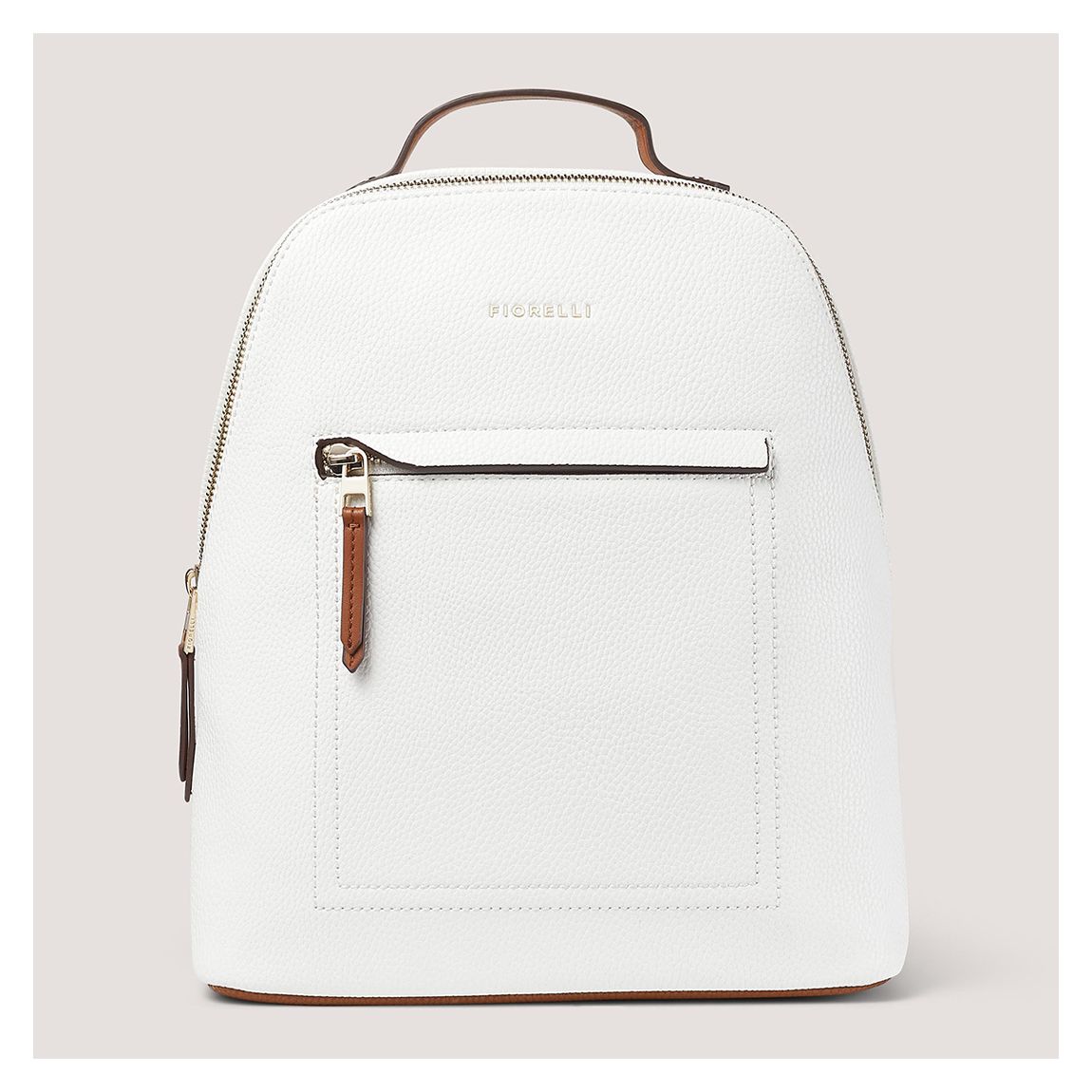 White Tan Mix Eden Small Backpack main product photo