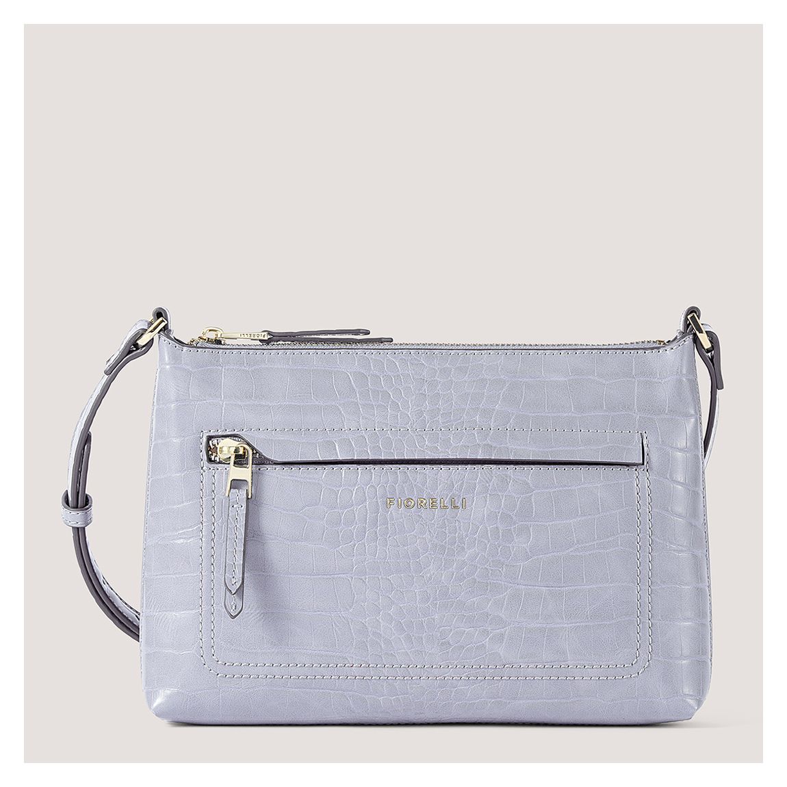 Steel Blue Croc Eden Crossbody Bag main product photo