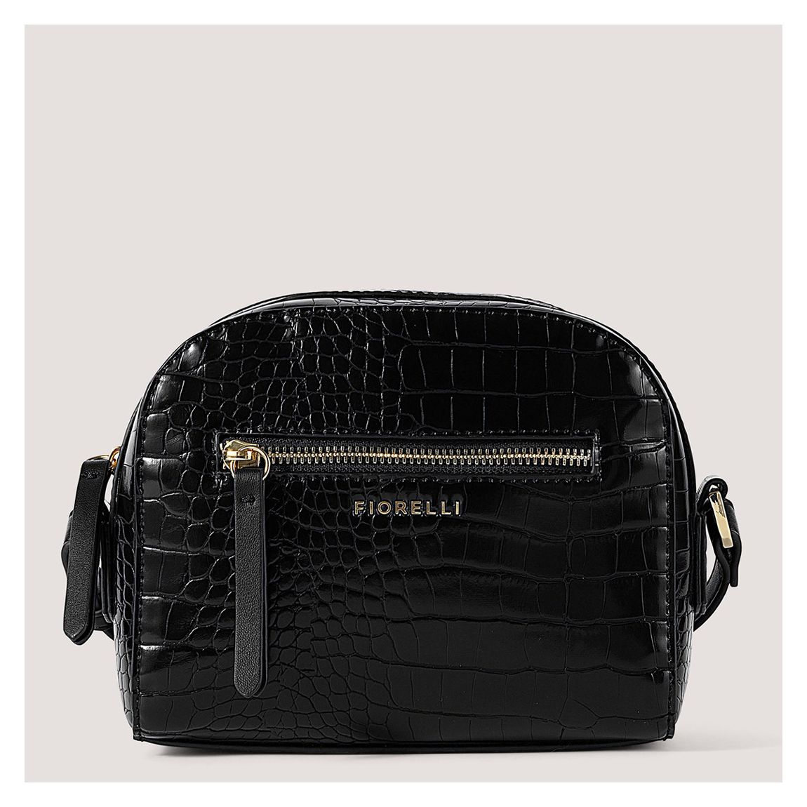 Black Croc Anouk Crossbody Bag main product photo