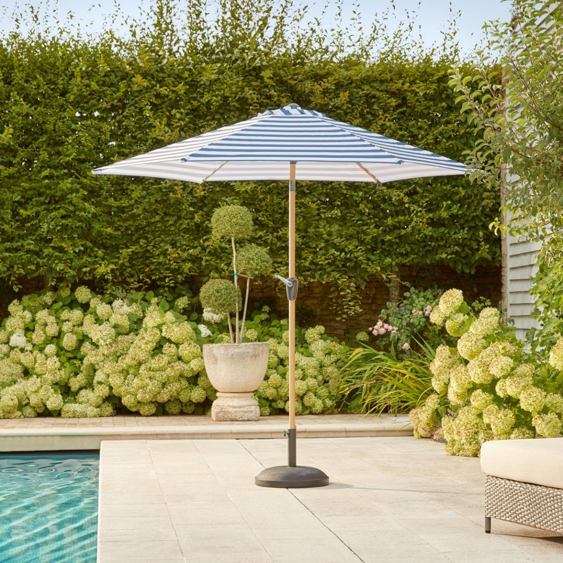 Table Parasol - Navy Stripe main product photo