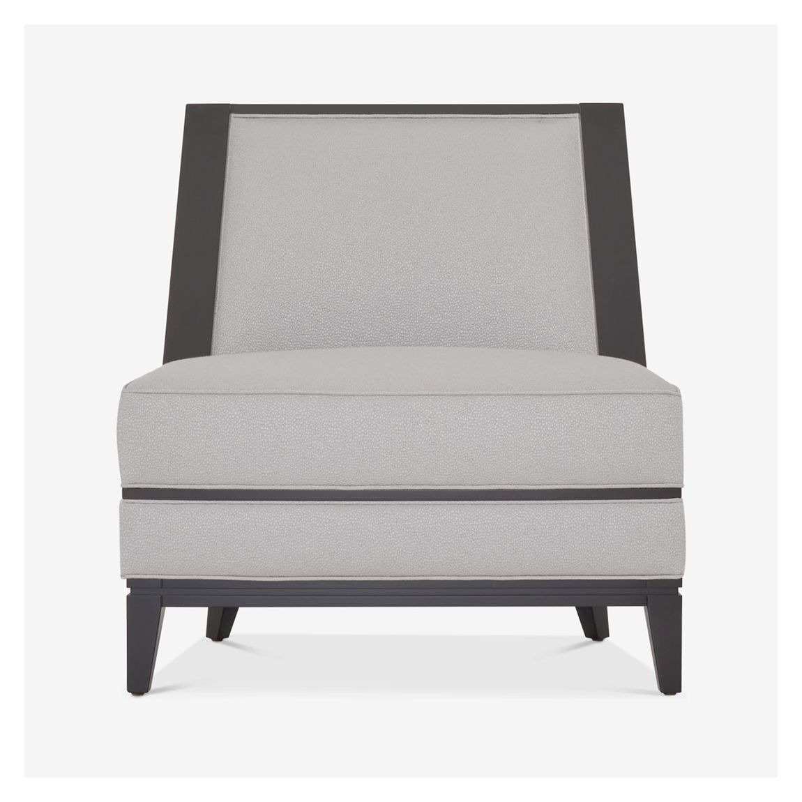 Sloane Accent Chair in Element Dove & Ebony Light Wood Finish main product photo