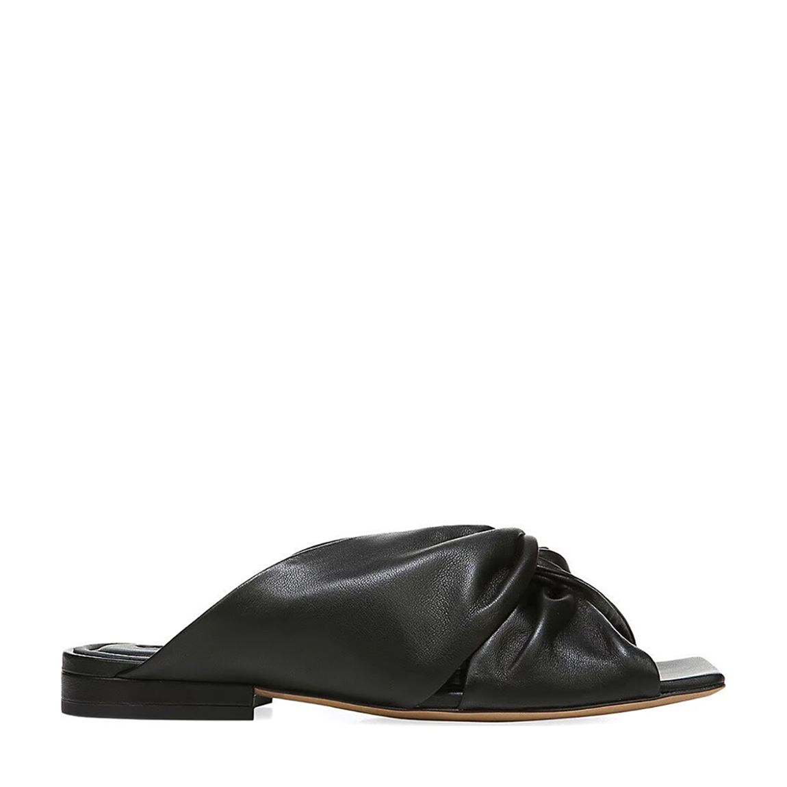 Women's Black Zoya Leather Sandals main product photo