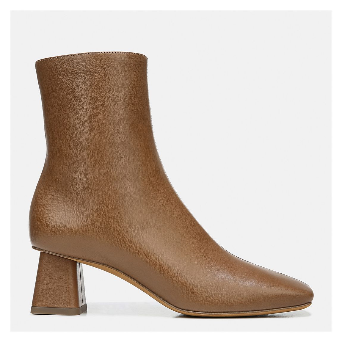 Women's Brown Koren Leather Heeled Ankle Boots main product photo