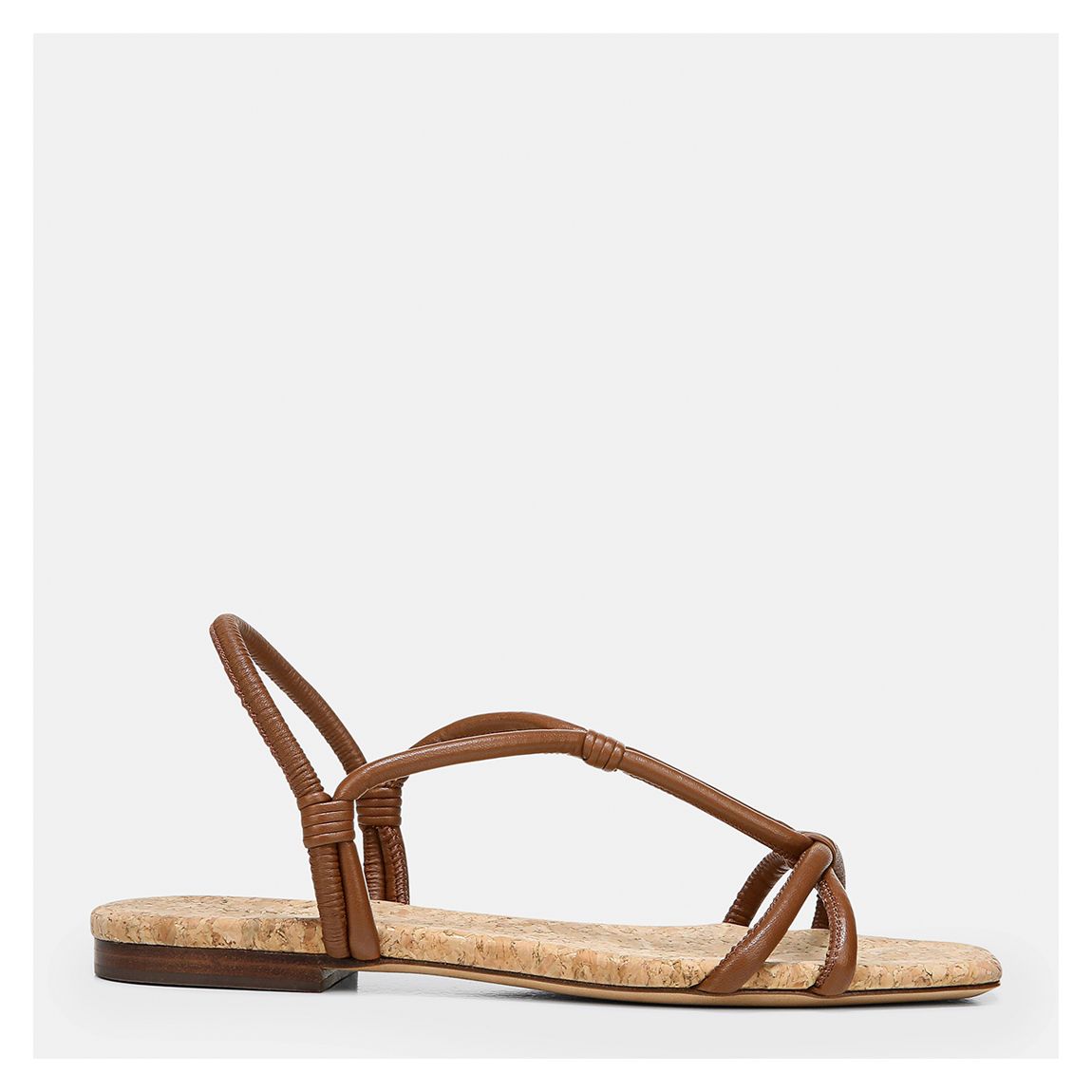Women's Brown Hazen Rope Flat Sandals main product photo