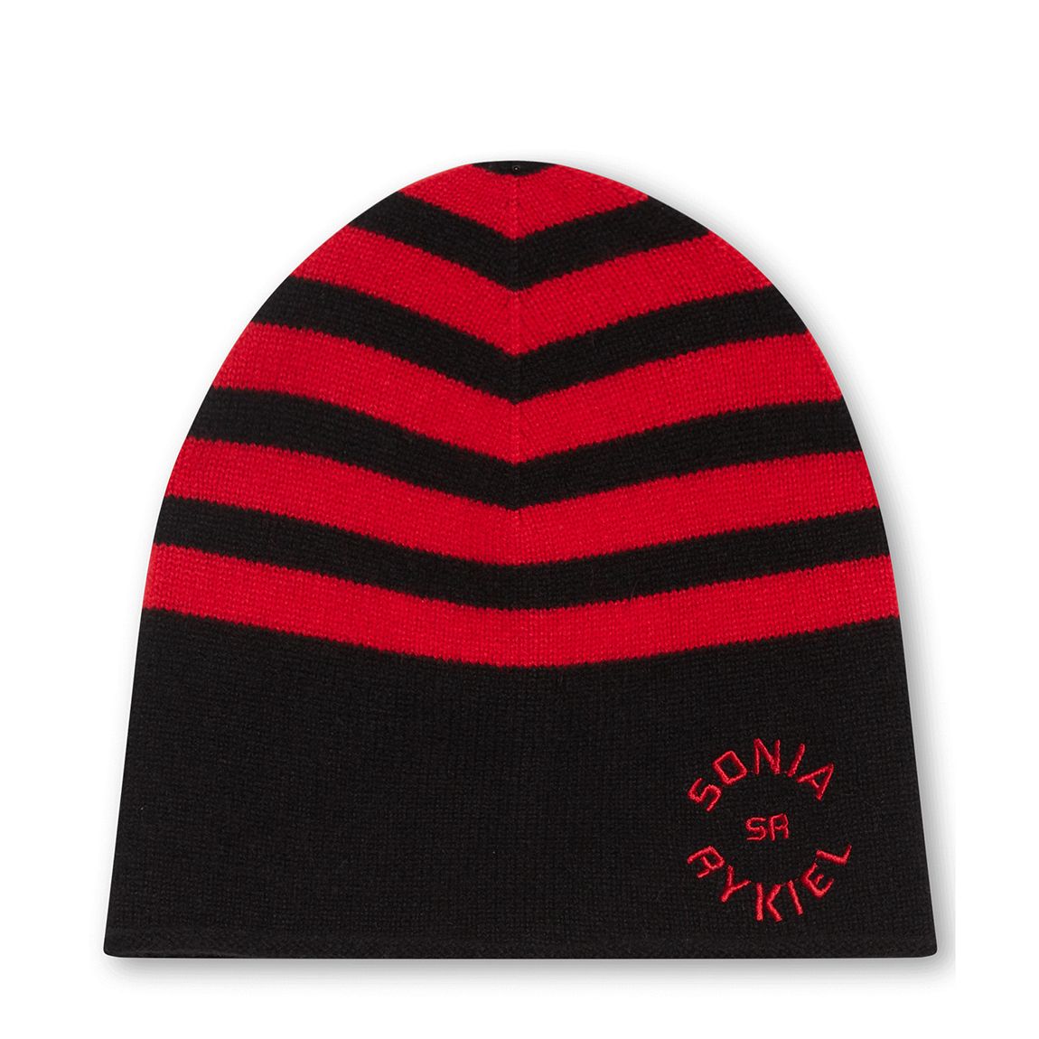 Black/Red Striped Cashmere Hat main product photo