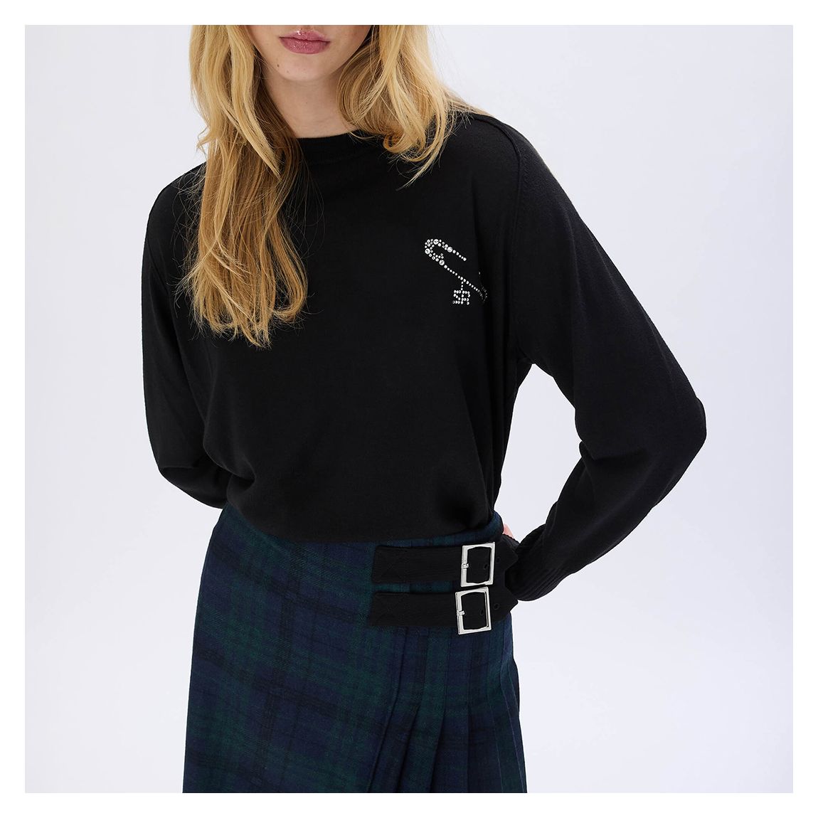 Black Long Sleeve Jumper main product photo