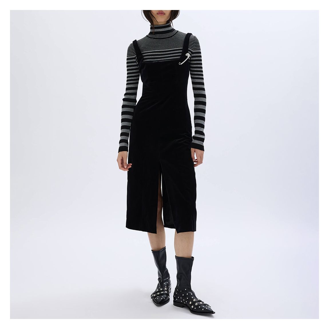 Black Striped Dress main product photo
