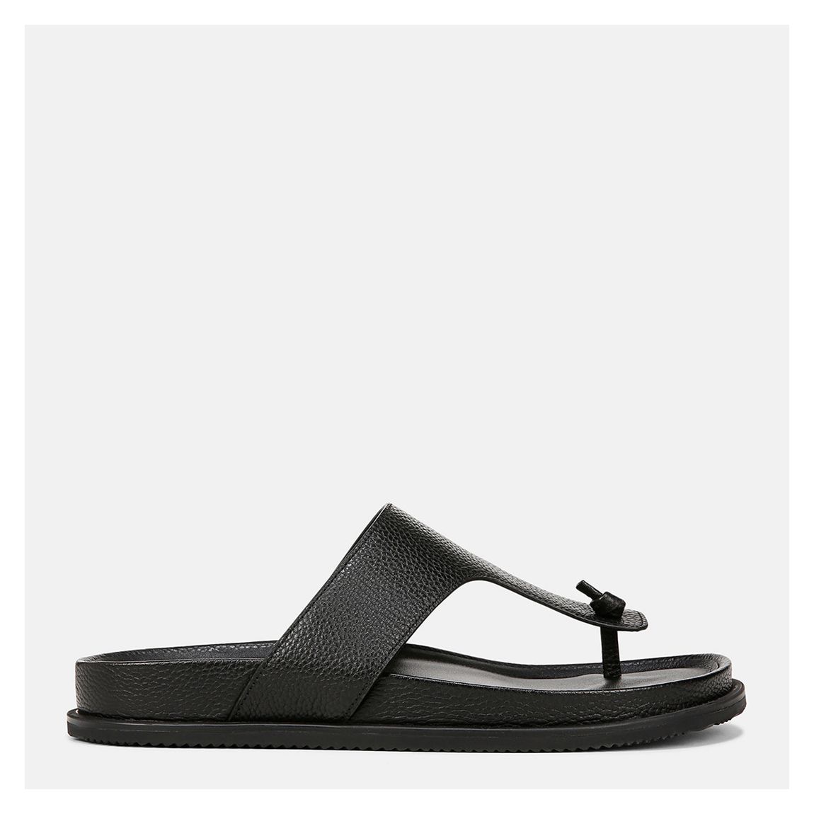 Men's Black Diego Leather Thong Sandals main product photo